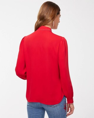 Ruffle Neck Shirt