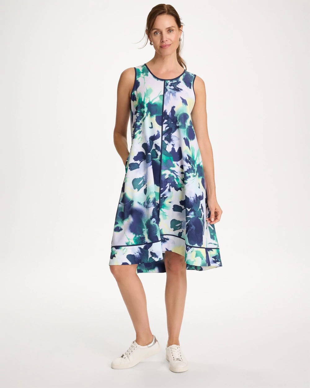 Zenergy® UPF Floral Midi Dress, photo 1 of 5