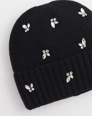 Embellished Cashmere Blend Hat click to view larger image.
