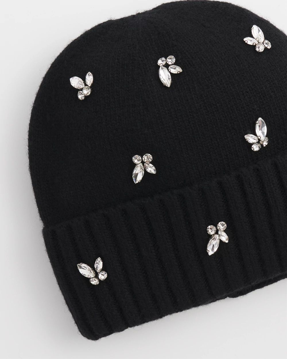 Embellished Cashmere Blend Hat