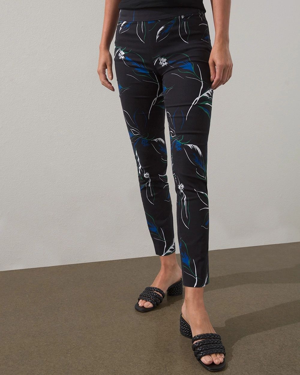 Brigitte Floral Slim Ankle Pants