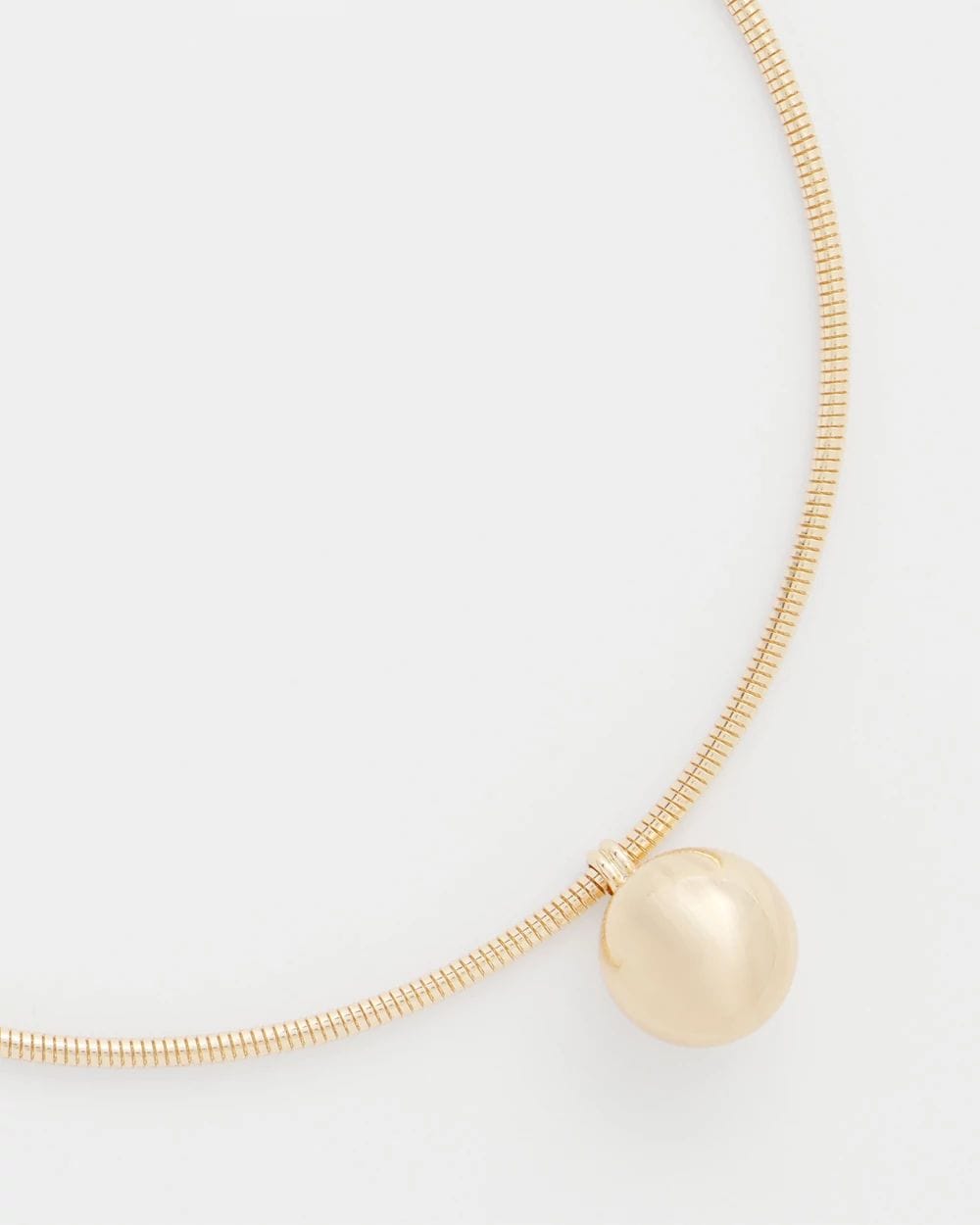 Gold Bead Collar Necklace