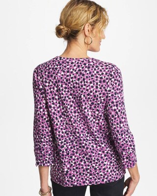 Printed Slub Button Detail Tee click to view larger image.