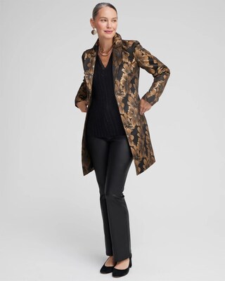 Floral Jacquard Topper