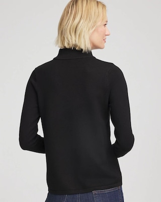 Ella Mockneck Jacquard Pullover Sweater click to view larger image.