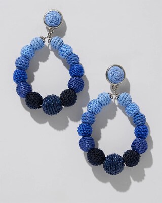 Cool Seed Bead Drop Earrings