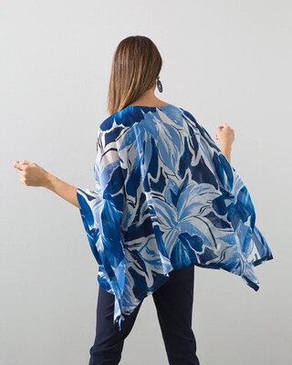 Water Lilies Sheer Poncho