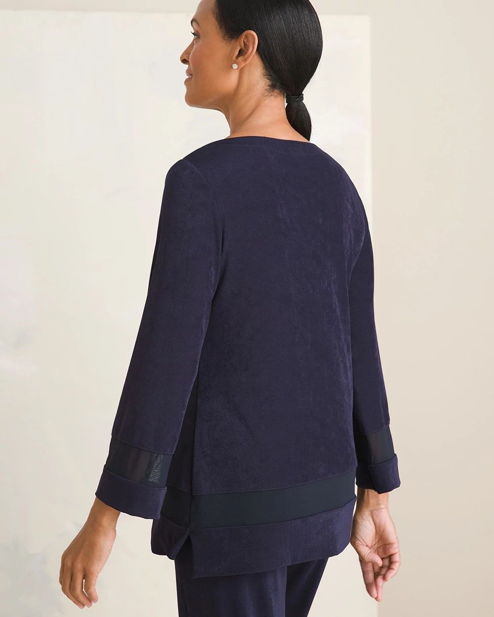 Travelers Classic Mesh-Trim Top