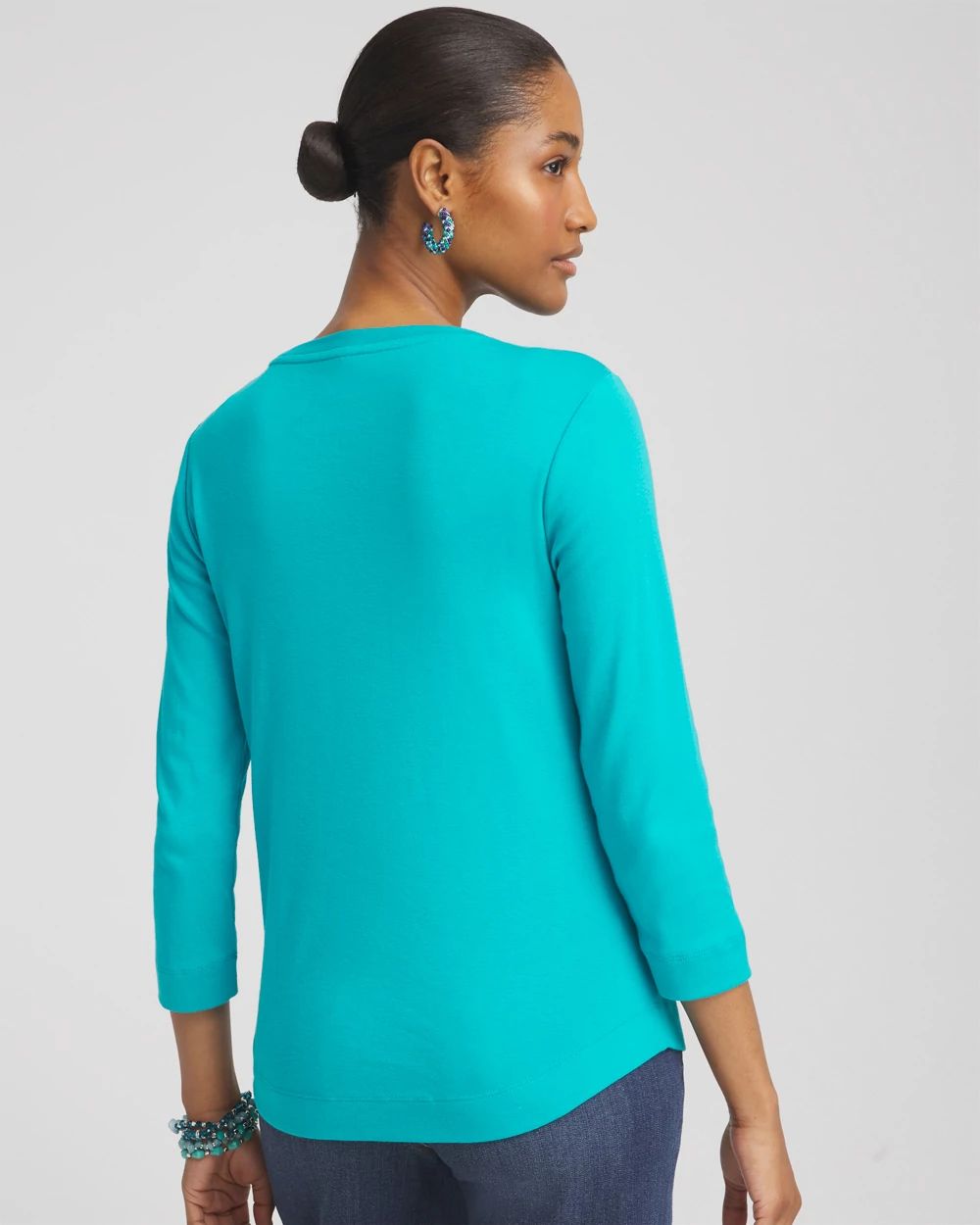 Everyday 3/4 Sleeve V-Neck Tee