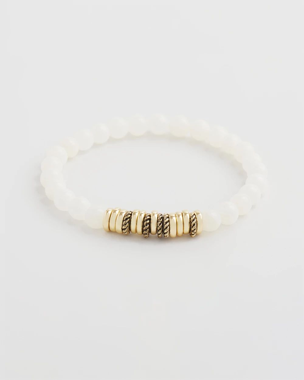 White Jade Hero Strech Bracelet