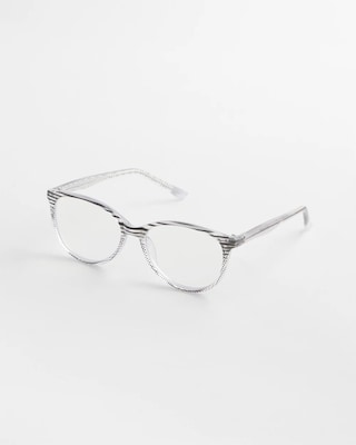 Stripe and Dot Purple Readers