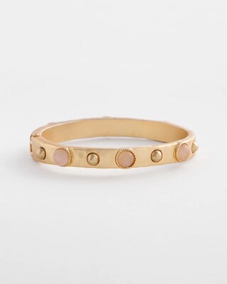 Pink Cuff Hinge Bracelet
