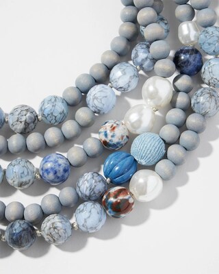 Blue Multistrand Necklace