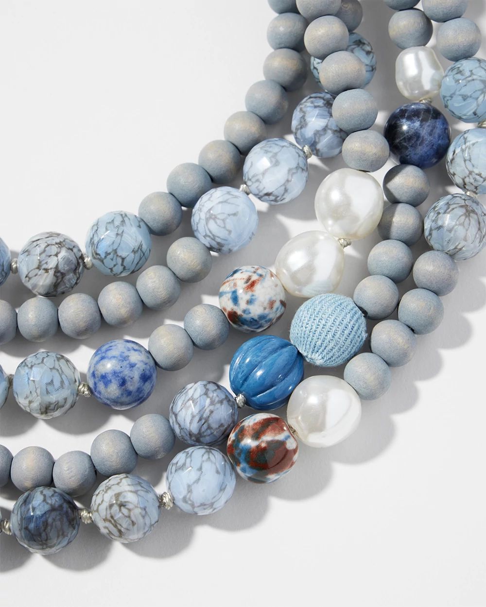 Blue Multistrand Necklace