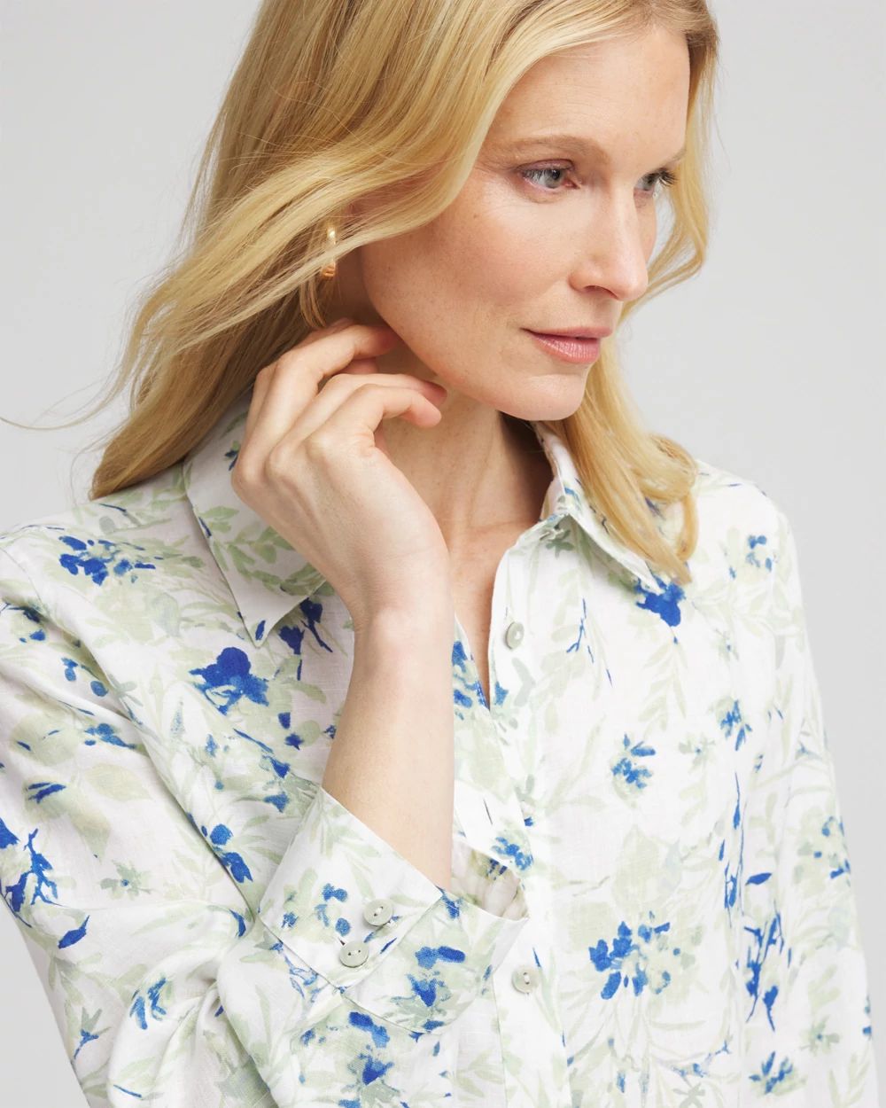 No Iron™ Floral Linen Shirt
