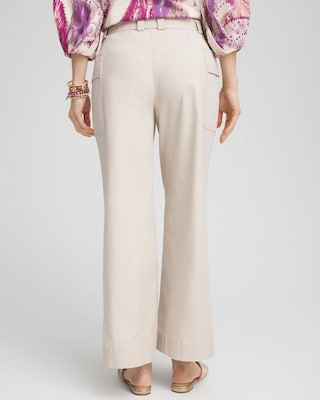 Belted Twill Utility Cropped Pants click to view larger image.