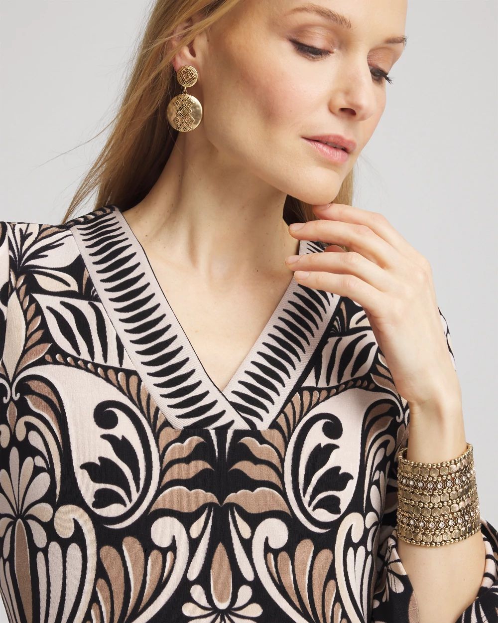 Travelers™ V-Neck Print Tunic