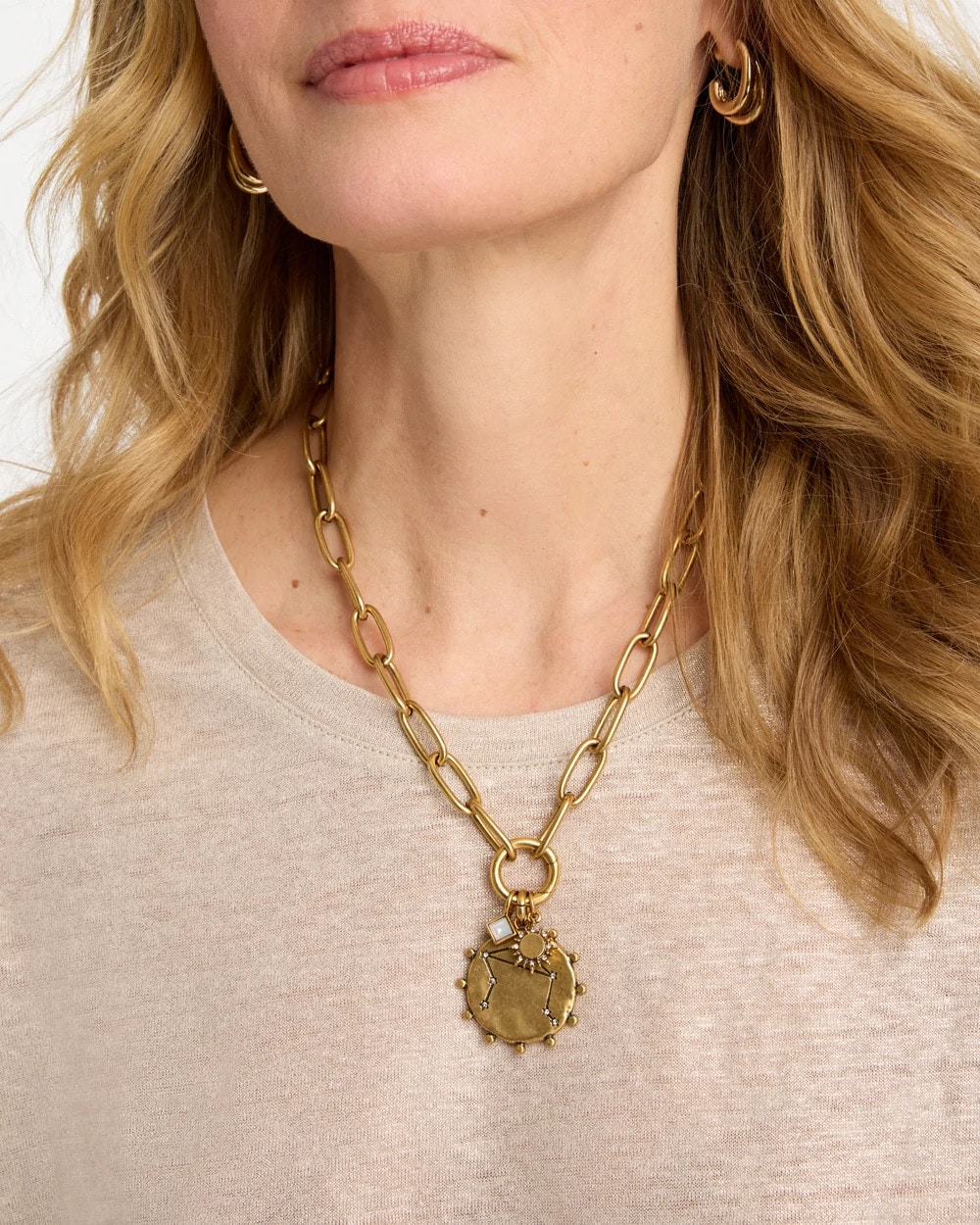 Libra Zodiac Charm Pendant