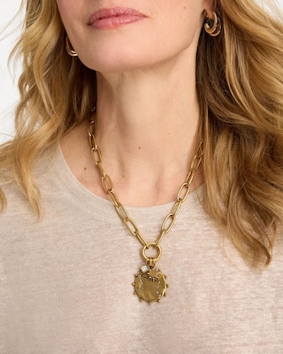 Libra Zodiac Charm Pendant click to view larger image.