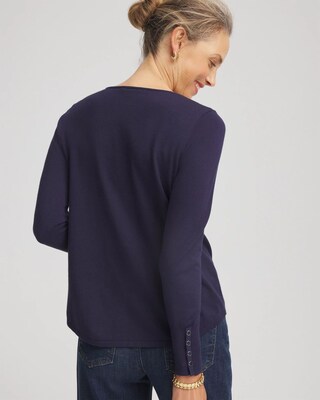 Ella V-Neck Pullover Sweater click to view larger image.