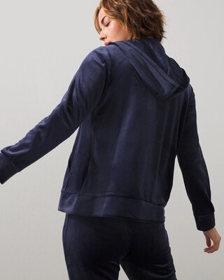 Zenergy Velour Zip Front Jacket