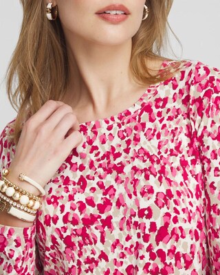 Touch of Cool™ Leopard Long Sleeve Tee click to view larger image.