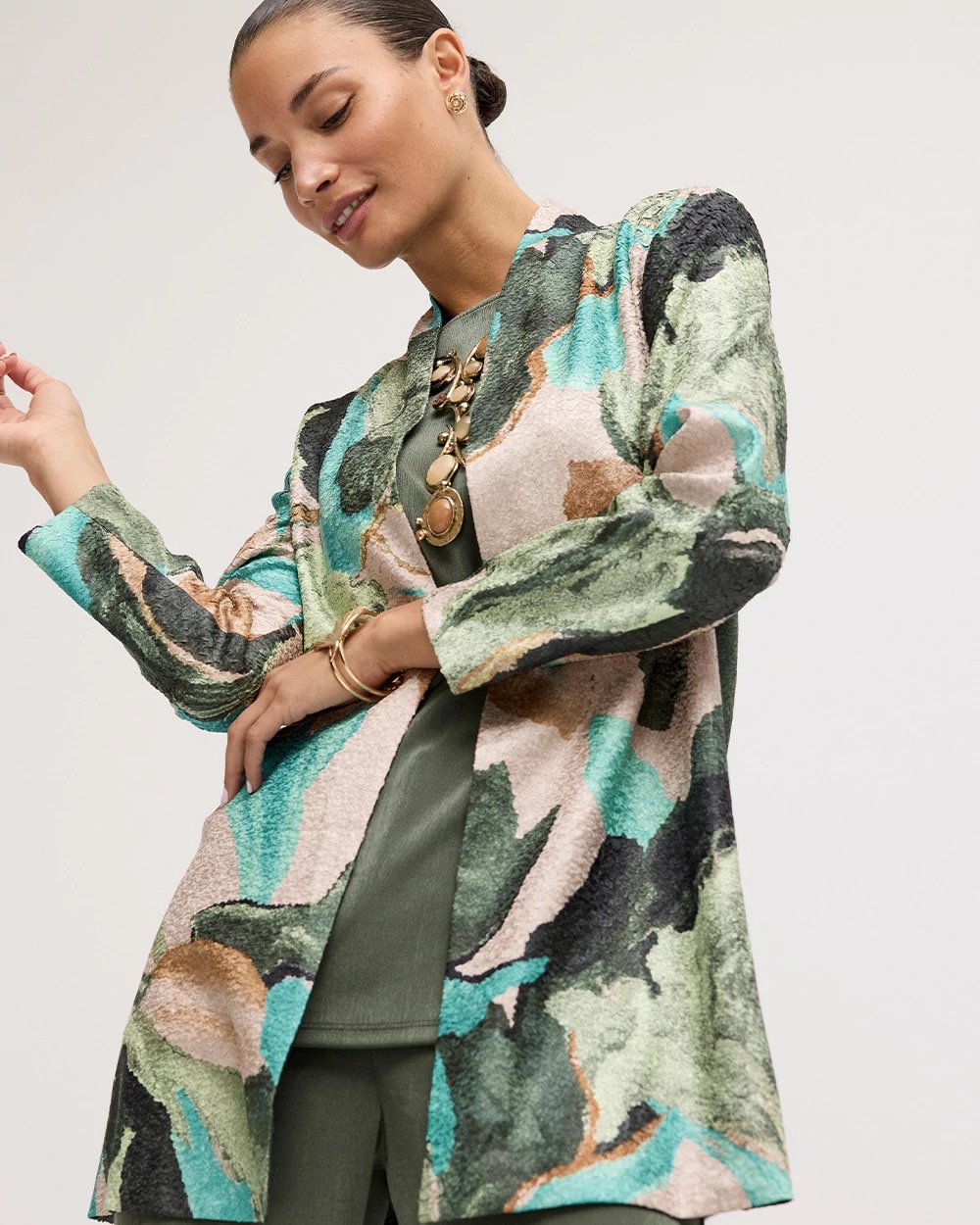 Travelers™ Soft Bloom Reversible Crushed Jacket