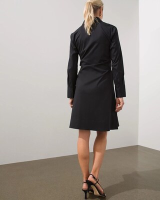 Black Label Tie Front Dress