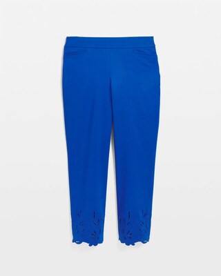 Brigitte Embroidered Slim Cropped Pants