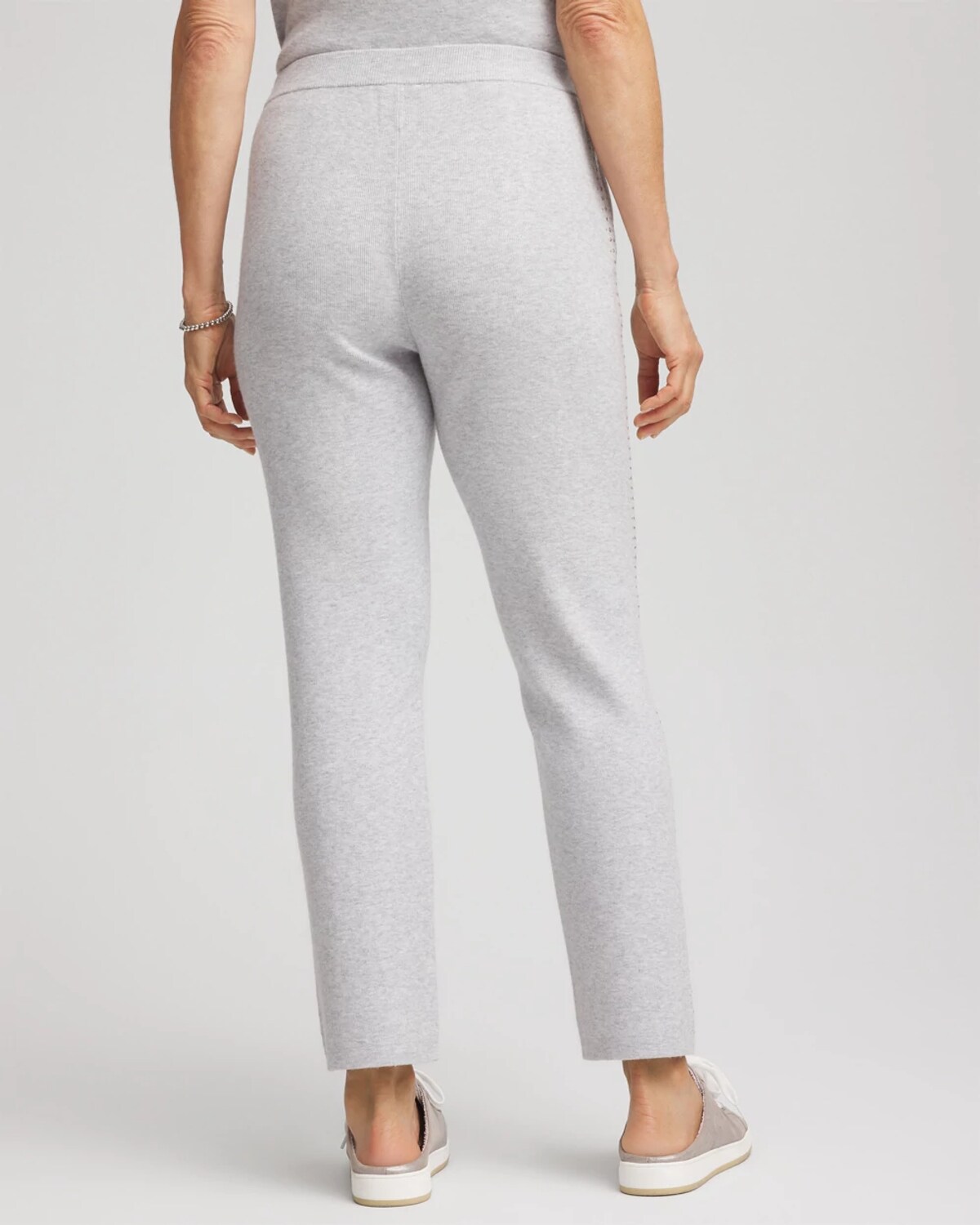 Chico's Luxe Diamante Pants In Gray In Gray