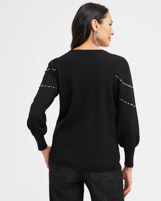 Crystal Chandelier Pullover Sweater