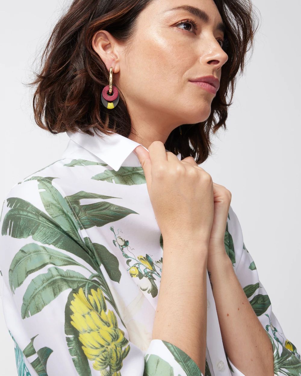 Leather Drop Earrings