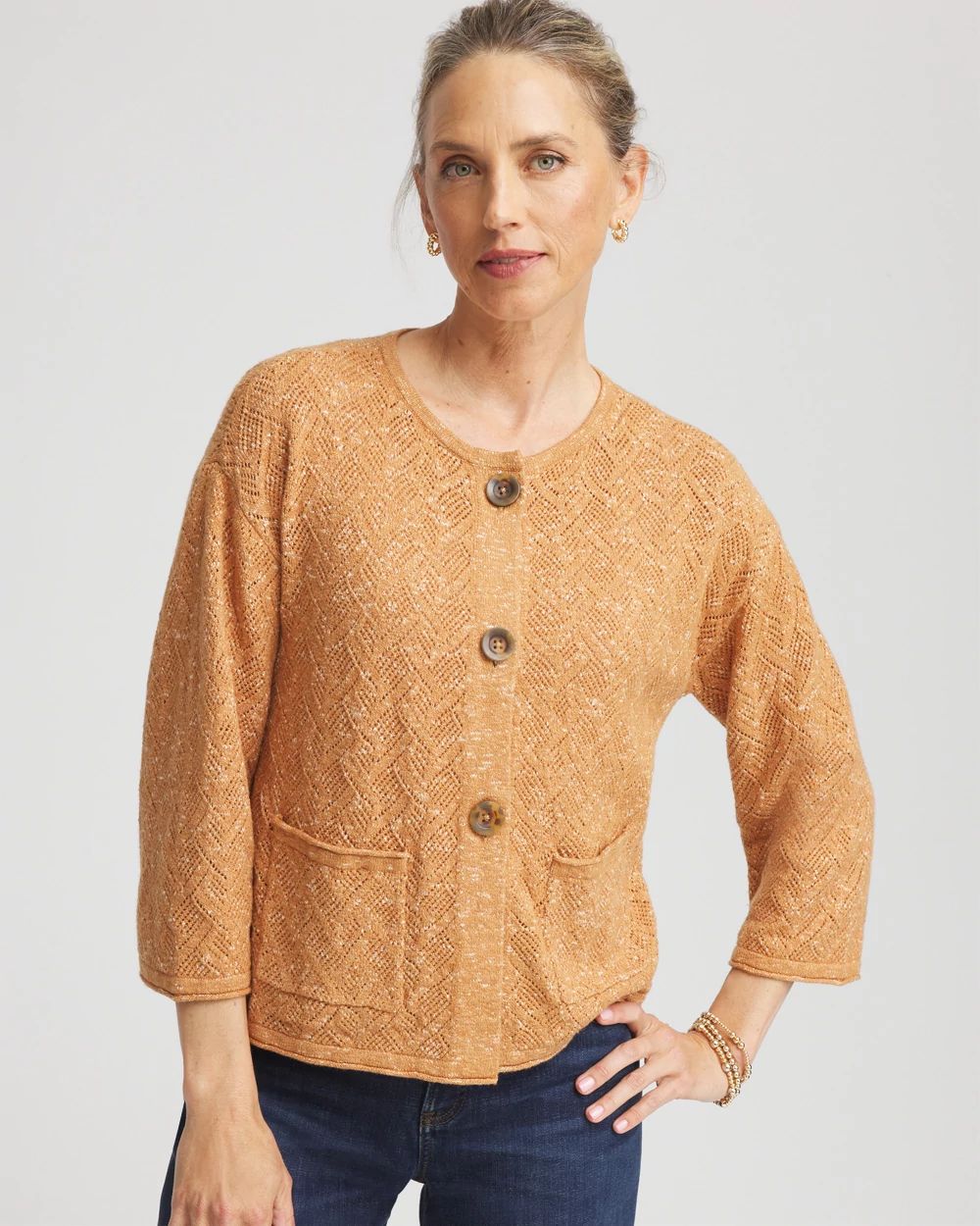 Tweed Cropped Sweater