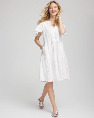 Embroidered Popover Dress click to view larger image.