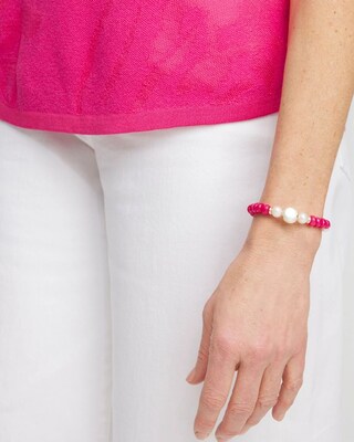 Jade Coin Hero Stretch Bracelet