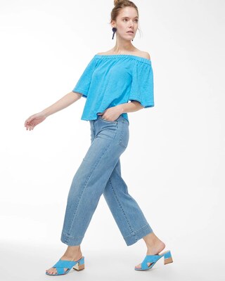 Linen Off-Shoulder Top