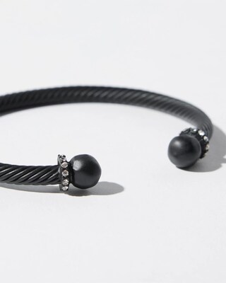 Black Cuff Bracelet