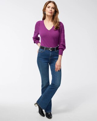 Luxe Sleeve Detail Pullover Sweater
