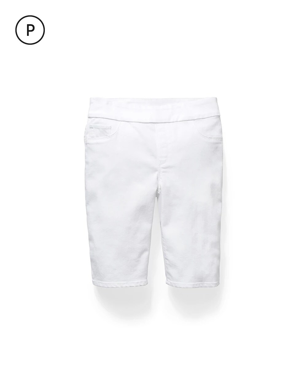No-Stain Pull-On Denim Shorts