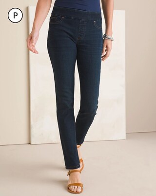 Petite Denim Pull-On Jeggings
