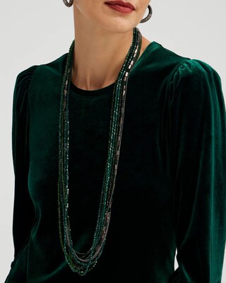 Green Multistrand Necklace
