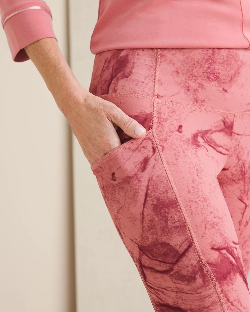 Zenergy So Slimming Swirl-Print Pocket Leggings