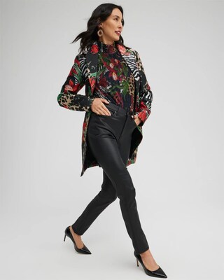 Jacquard Animal Print Topper