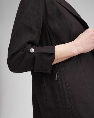 Linen Blend Stretch Blazer click to view larger image.