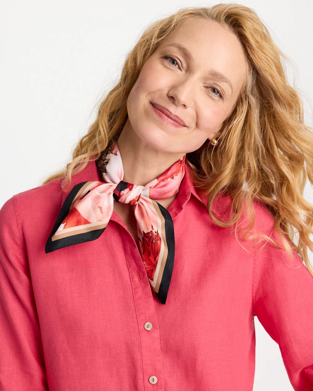 Botanic Burst Square Scarf click to view larger image.