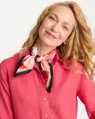 Botanic Burst Square Scarf click to view larger image.