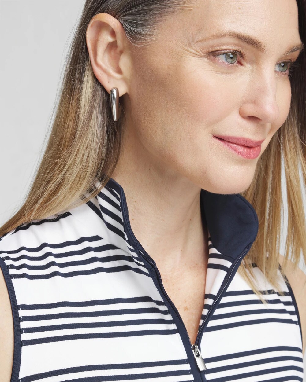 Zenergy® UPF Knit Stripe Polo Tank