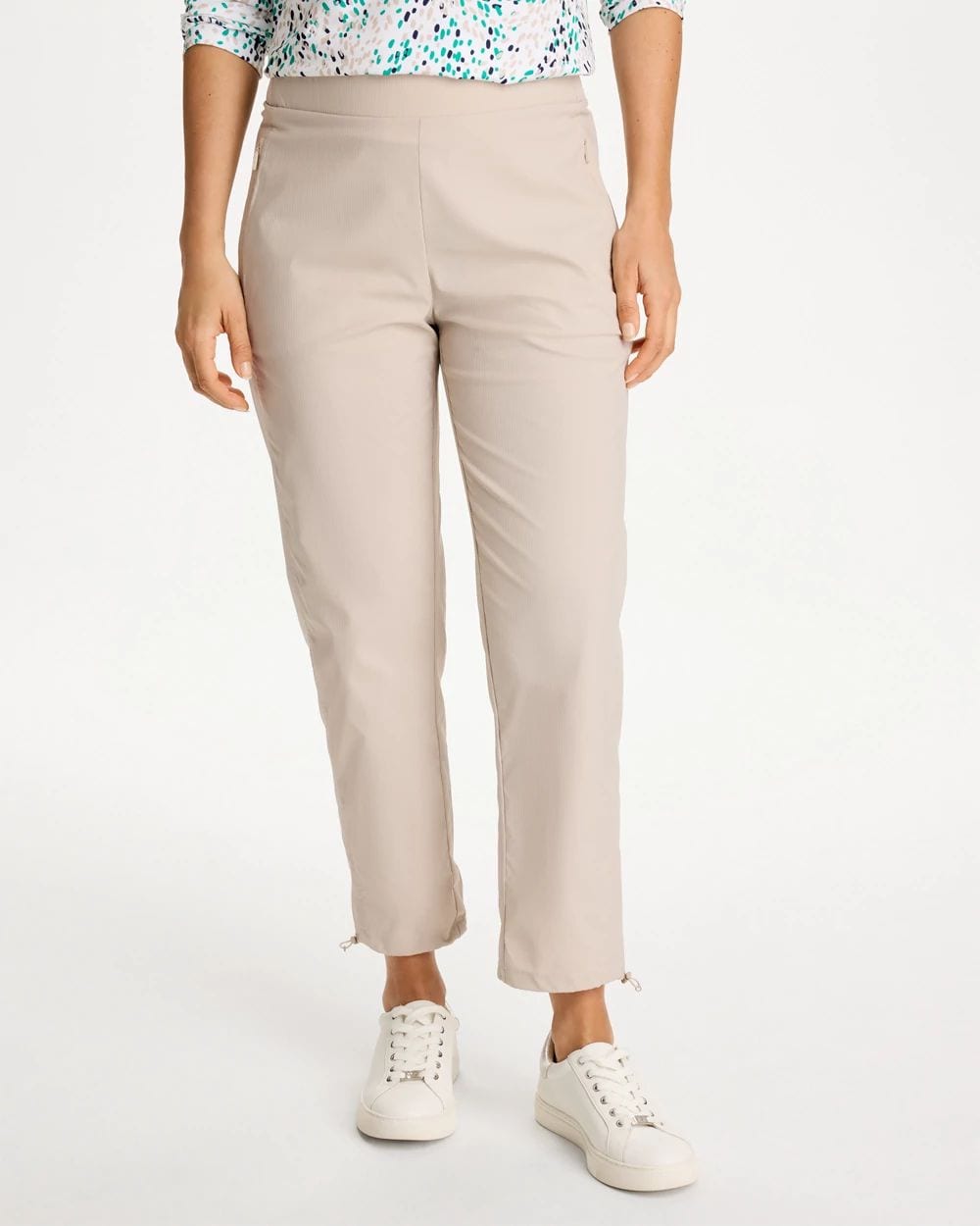 Zenergy® Striped UPF Bungee Crop Pants