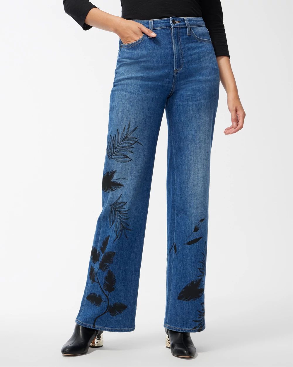 High Rise Wide Leg Jeans