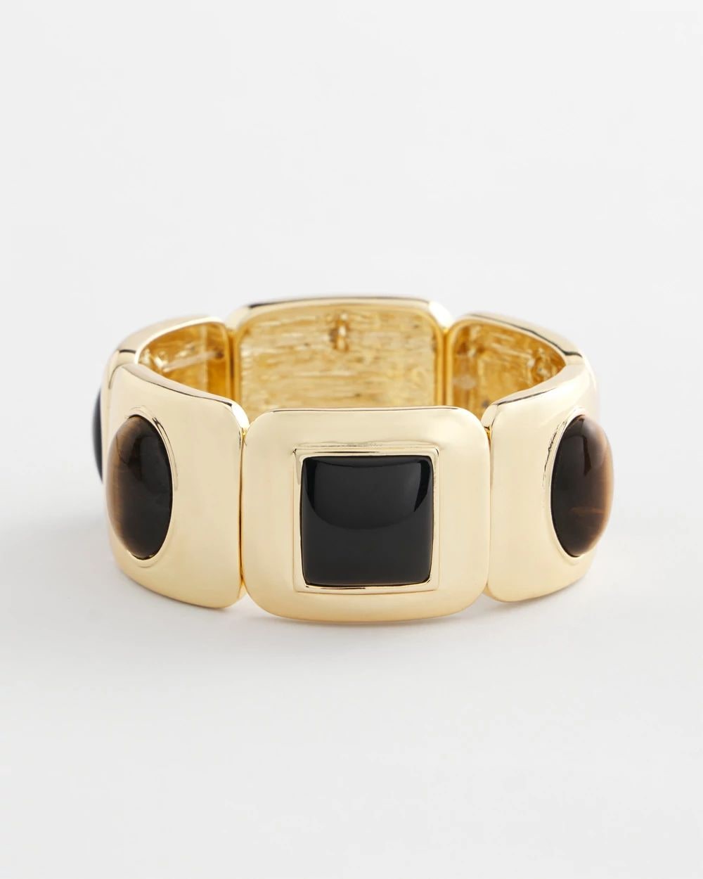 Chico's Originals Neutral Gold Stretch Bracelet